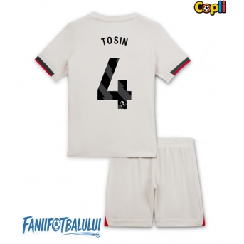 Chelsea Tosin Adarabioyo #4 Echipament de Fotbal Replică 2025-26 Copii Deplasare (+ Șorturi)